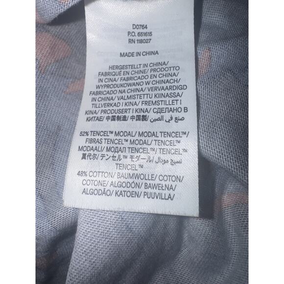 Boden Laura Jersey Midi Shirt Dress Size 16L Navy Red Floral Pattern with Belt - Picture 7 of 9